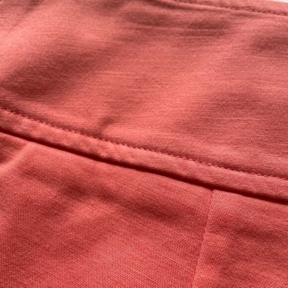 Womens Eric Chino Cropped Pants Peach Pink Pedal Pushers Size 6 u - Picture 5 of 6